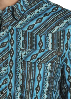 Men's Rock & Roll Cowboy Ripstop Snap Front Shirt #RRMSOSR09W -Cowboy Couture Shop 035f590501e251565b66db304bb1ef27