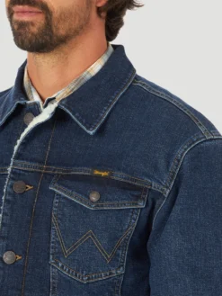 Men's Wrangler Retro Lined Denim Jacket #112318302 -Cowboy Couture Shop 1d65de5161b4bd7039db5f7a56faf710 scaled