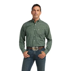 Men's Ariat Kylan Stretch Classic Fit Button Down Shirt #10039748X