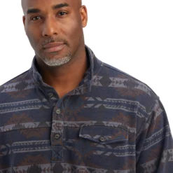 Men's Ariat Printed Overdyed Washed Sweater #10041691 -Cowboy Couture Shop 3cd70ecfa377dbb09d36d48a196b0651