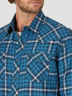 Men's Wrangler Retro Flannel Snap Front Shirt #112318774X -Cowboy Couture Shop 3d86c85002369894993f32e089e4d33a e6706912 da0b 442f 92c9 1a792bc2f982 scaled