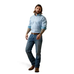 Men's Ariat Wrinkle Free Wayne Classic Fit Button Down Shirt #10045054 -Cowboy Couture Shop 4b6d3ecffbf952153805f72569637033