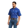 Men's Ariat Wrinkle Free Norman Classic Fit Button Down Shirt #10040547X (Big And Tall)