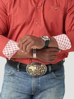 Men's Wrangler George Strait Button Down Shirt #112317176X -Cowboy Couture Shop 50e18cbe079289abd1c74e165087c7d3 scaled