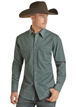 Men's Rock & Roll Cowboy Snap Front Shirt #RRMSOSRZ1R
