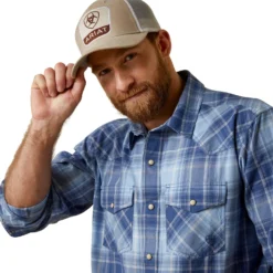 Men's Ariat Halmaty Retro Fit Snap Front Shirt #10044962 -Cowboy Couture Shop 5b77a13b98989bbced4d4463477938c5