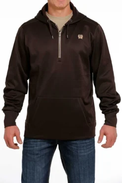 Men's Cinch Brown Hoodie #MWK1240002