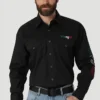 Men's Wrangler Logo Snap Front Shirt #112317124X