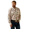 Men's Ariat Wrinkle Resist Paniolo Western Aloha Stretch Button Down Shirt #10044020X