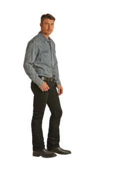Men's Rock & Roll Cowboy Slim Fit Bootcut Jeans #RRMD1RR0N5
