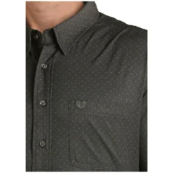 Men's Panhandle Geo Print Button Front Shirt #PPMSODR0A8 -Cowboy Couture Shop 75759678a9cdf29e631d7052cf62ad59