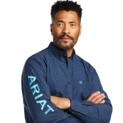 Men's Ariat Pro Series Team Sully Fitted Button Down Shirt #10039693 -Cowboy Couture Shop 7e92966d8494ff80ada93397a09db927