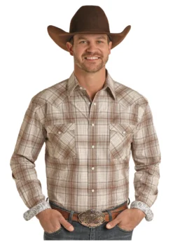 Men's Rough Stock Snap Front Shirt #RSMSOSRYTN