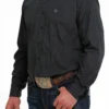 Men's Cinch Black Button Down Shirt #MTW1105500BLK