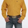 Men's Cinch Gold Button Down Shirt #MTW1105448