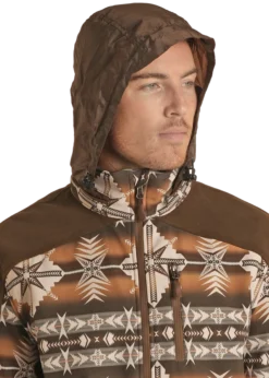 Men's Panhandle Aztec Print Soft Shell Jacket #PRMO92RZY6 -Cowboy Couture Shop PRMO92RZY6 D 15566