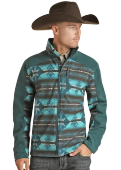 Men's Panhandle Aztec Print Soft Shell Jacket #PRMO92RZY6