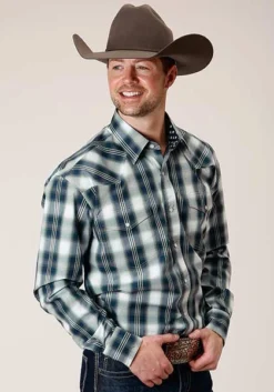 Men's Roper Snap Front Shirt #03-001-0778-1047 (Big And Tall)