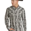 Men's Rock & Roll Cowboy Snap Front Shirt #RRMSOSRYZS