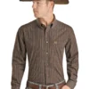 Men's Panhandle Button Down Shirt #PSMSODX085