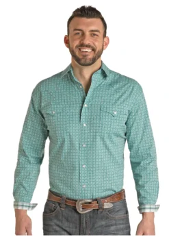 Men's Rough Stock Snap Front Shirt #RSMSOSR0NB