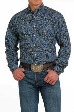 Men's Cinch Paisley Button Down Shirt #MTW1105517NAV -Cowboy Couture Shop e081bfa965e26c9790a0583ad0fc3fb0