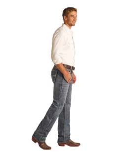 Men's Rock & Roll Cowboy Double Barrel Straight Jean #RRMD0SRZSR