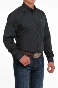 Men's Cinch Black Button Down Shirt #MTW1105500BLK -Cowboy Couture Shop f9689057fdb6611c861d207b9a849998
