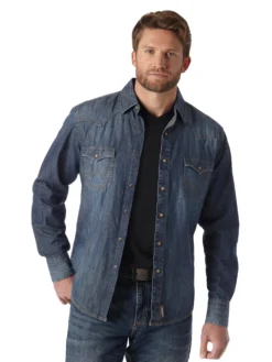 Men's Wrangler Retro Snap Front Shirt #MVR458DX (Big And Tall)